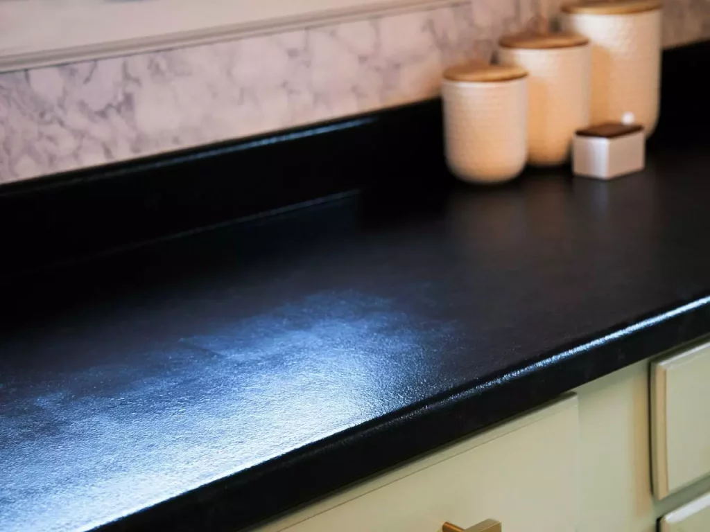 Painting countertops to look like stone