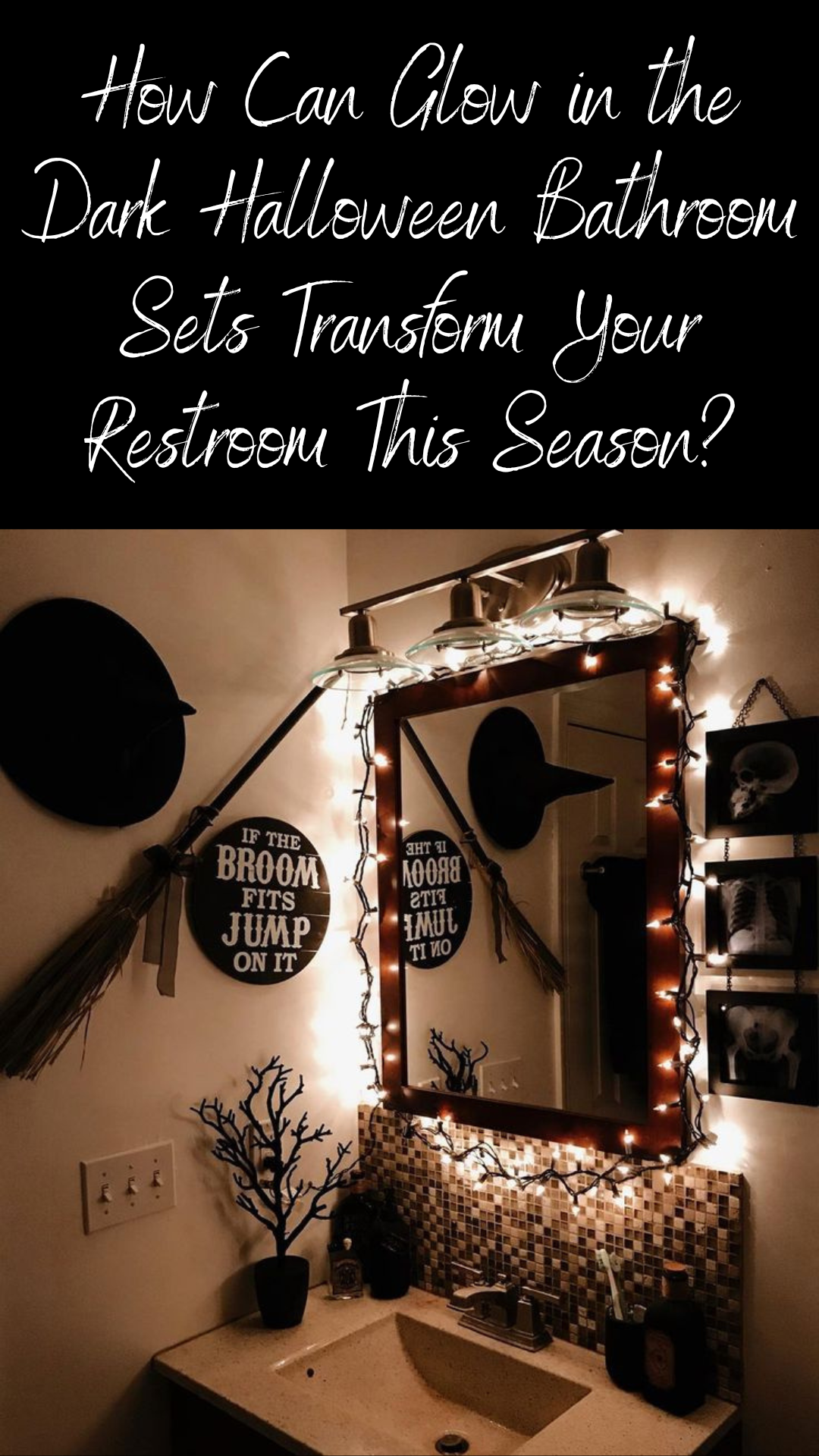 Glow in the Dark Halloween Bathroom Sets A Spooky Makeover for Your