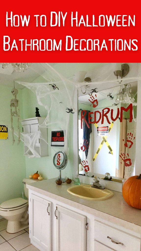 How to DIY Halloween Bathroom Decorations