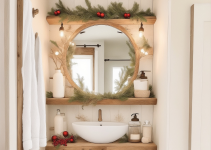 Christmas Bathroom Decor for Small Spaces: Farmhouse Edition 🎄🏠