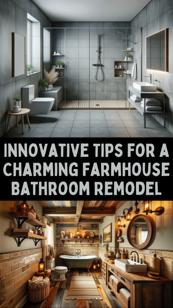 Innovative Tips for a Charming Farmhouse Bathroom Remodel
