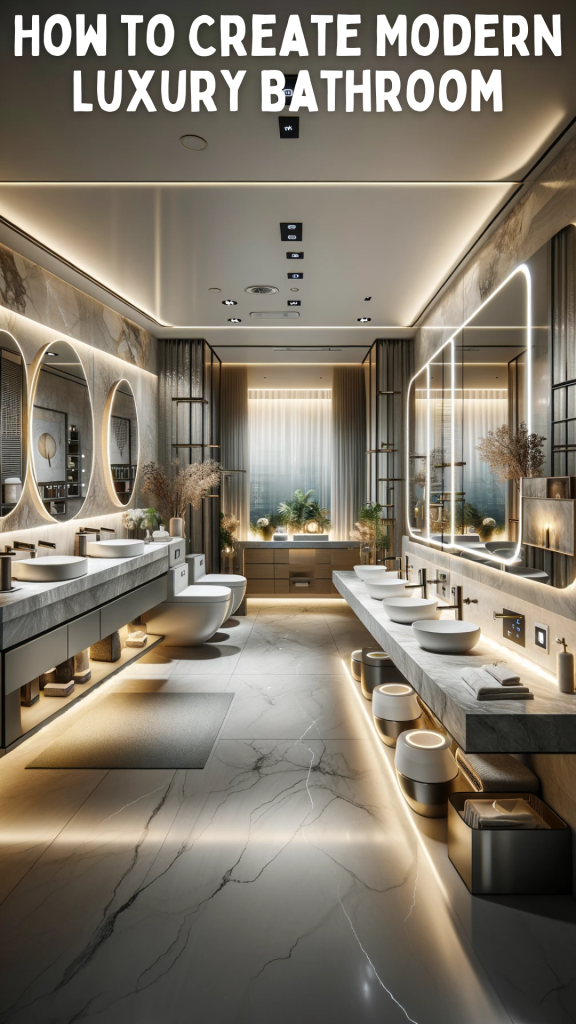 How to Create Modern Luxury Bathroom
