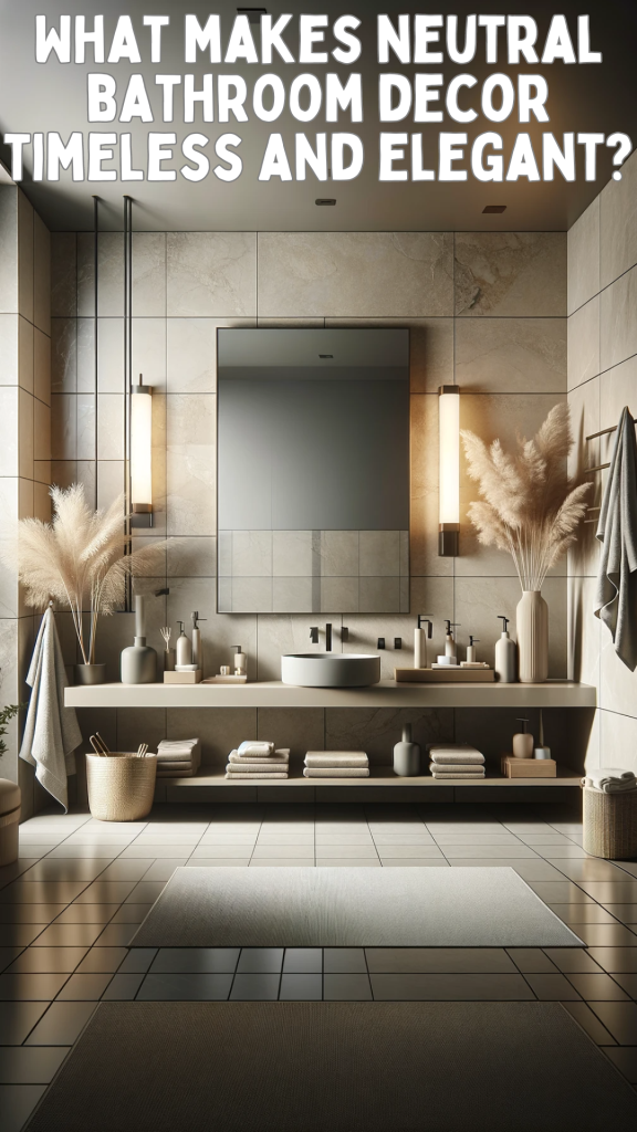 What makes neutral bathroom decor timeless and elegant