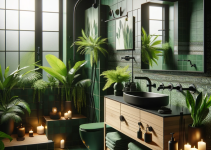 Transform Your Bathroom into a Lush Oasis: Green and Black Bathroom Design Ideas