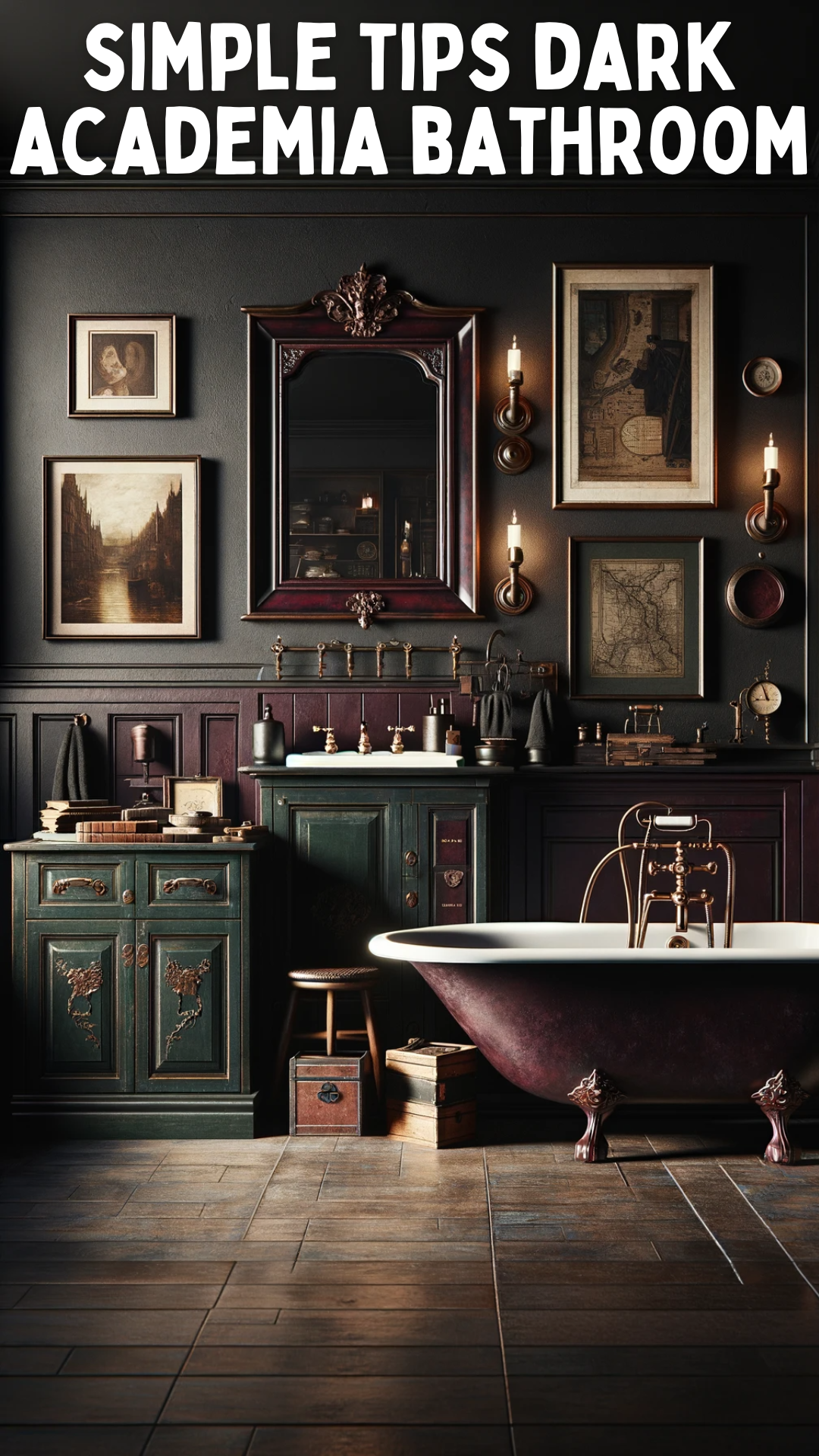 Unveiling the Secrets of a Dark Academia Bathroom: Transform Your Space ...