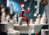 Elf on the Shelf Bathroom Capers: Creative Toilet Paper Shenanigans
