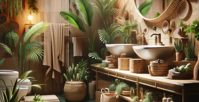 Embrace Nature: Transform Your Space with Earthy Bathroom Ideas in a Natural Boho Style