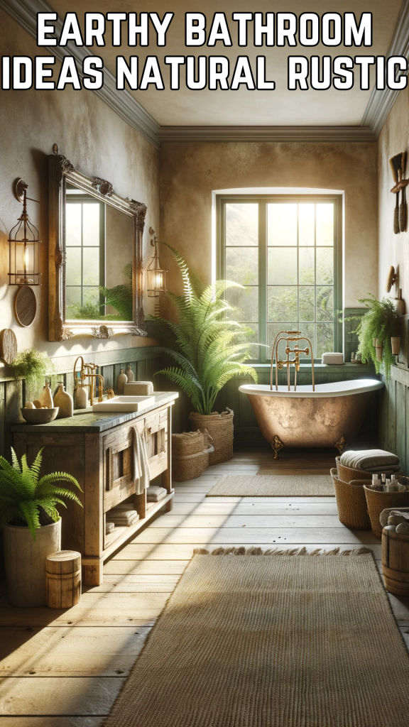 earthy bathroom ideas natural rustic