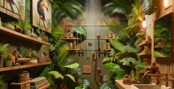 Transform Your Bathroom into a Lush Jungle Oasis: Unleash the Wild Side of Your Decor