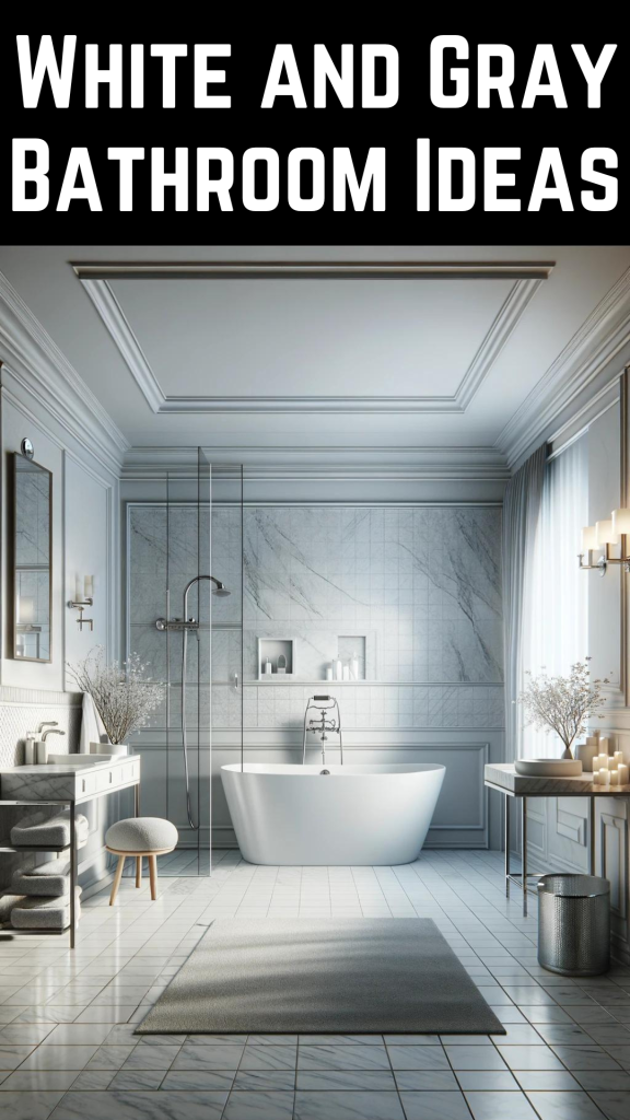 White and Gray Bathroom Ideas