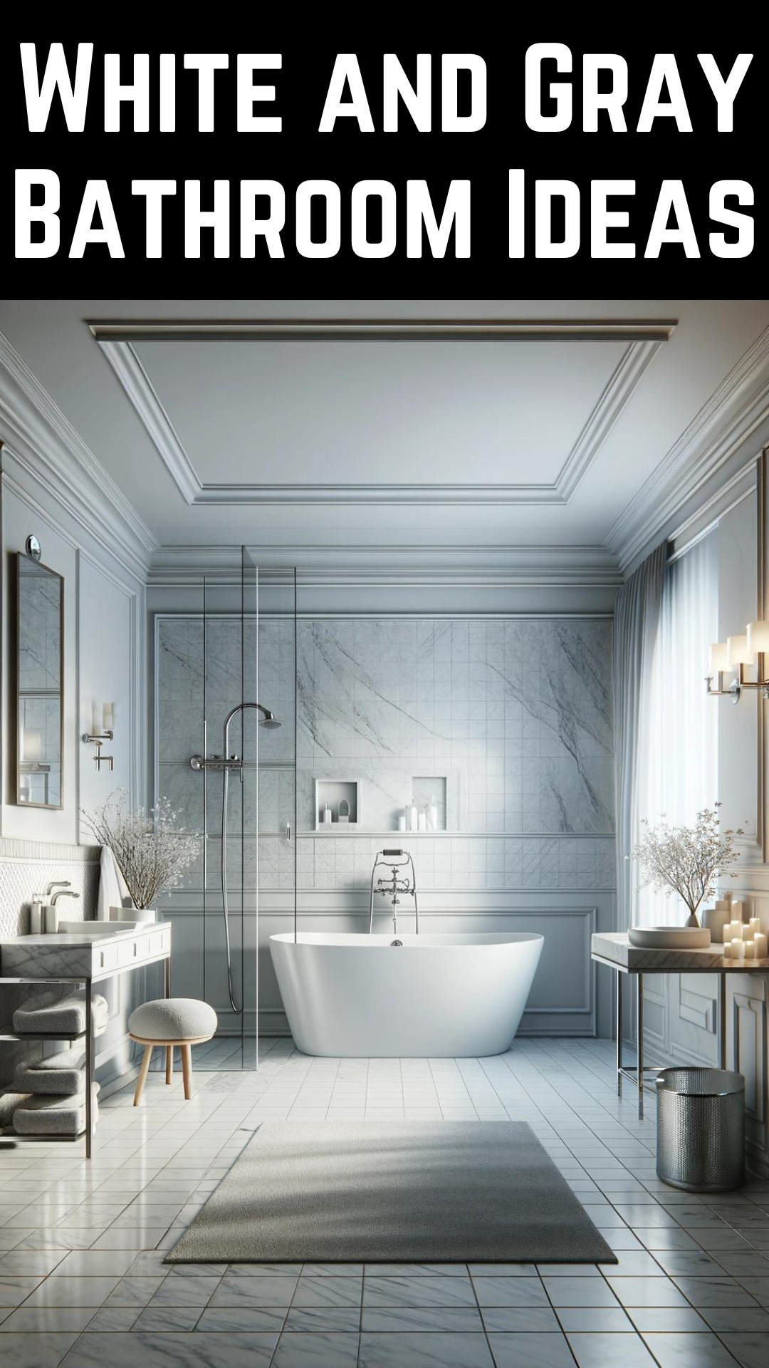 The Ultimate Guide to Creating a Stunning White and Gray Bathroom - Badezimmer Deko Ideen