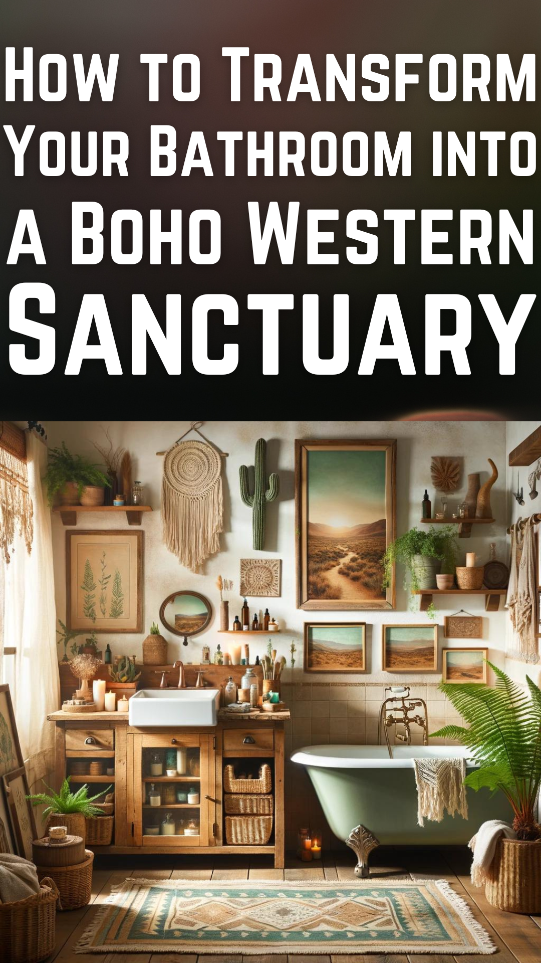 How to Transform Your Bathroom into a Boho Western Sanctuary: Discover ...