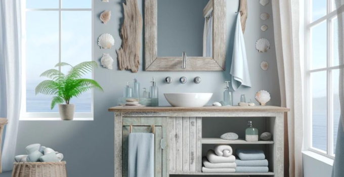 Transform Your Space into a Serene Coastal Sanctuary with These Bathroom Design Ideas