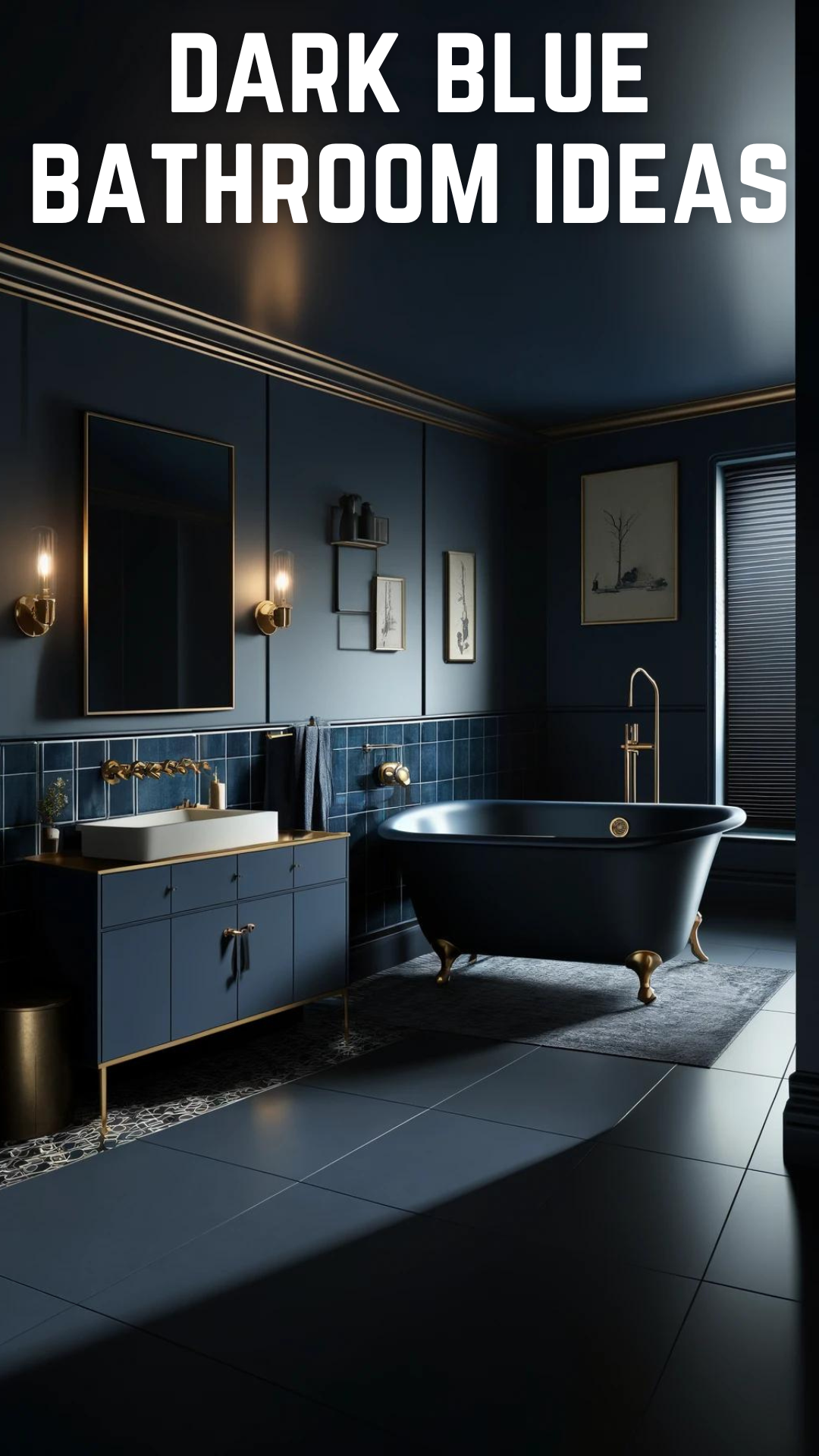 Unveiling the Elegance Transform Your Space with Dark Blue Bathroom