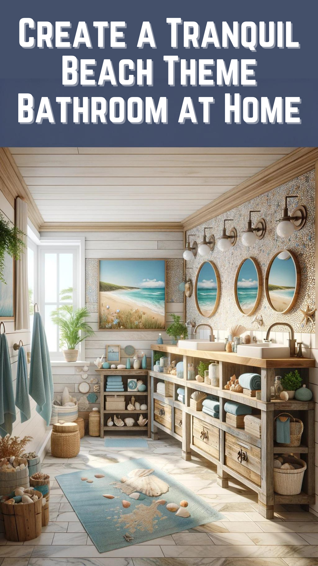 Create a Tranquil Beach Theme Bathroom at Home - Badezimmer Deko Ideen
