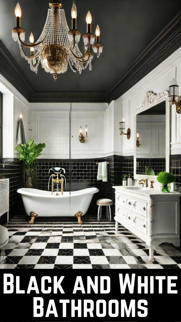 Black and White Bathrooms