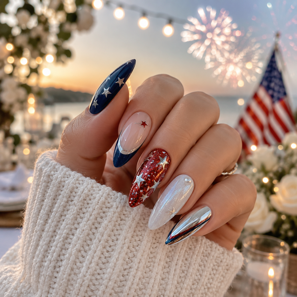 Best 3 Fourth of July Nail Designs That Will Make Everyone Ask Where You Got Your Nails