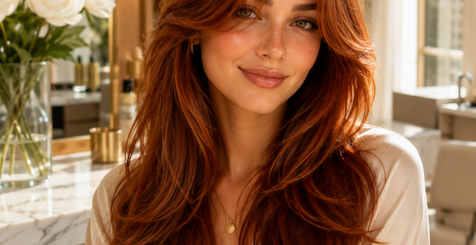 Best 3 Copper Curtain Bangs Ideas Everyone Is Falling in Love With