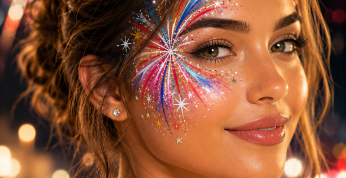 Best 3 Firework Face Paint Ideas Everyone Will Want to Copy This Year