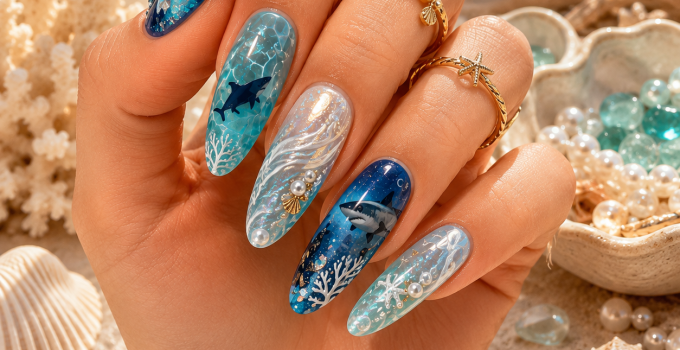 Best 3 Shark Week Nails Everyone Will Want to Copy This Summer