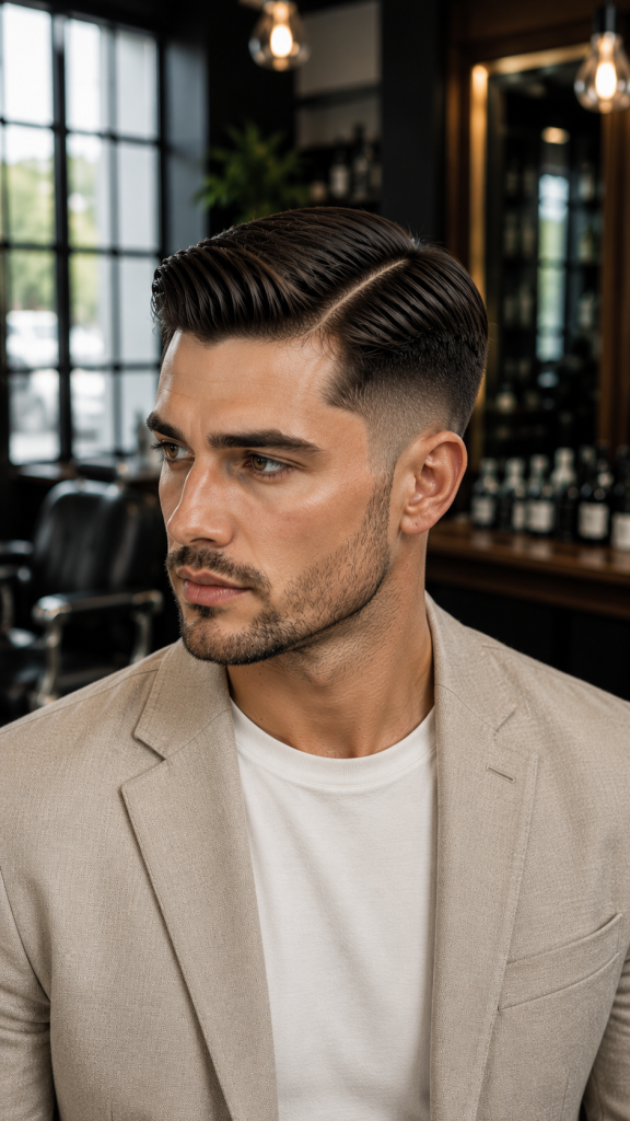 🥈 Best 2 Classic Taper with Side Part