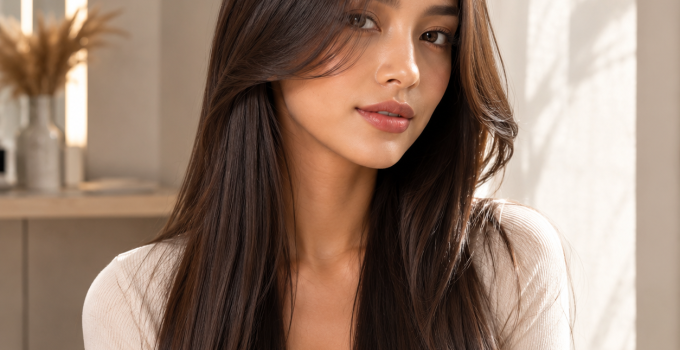 Best 3 Long Curtain Bangs Straight Hairstyles That Make Straight Hair Look Instantly More Expensive