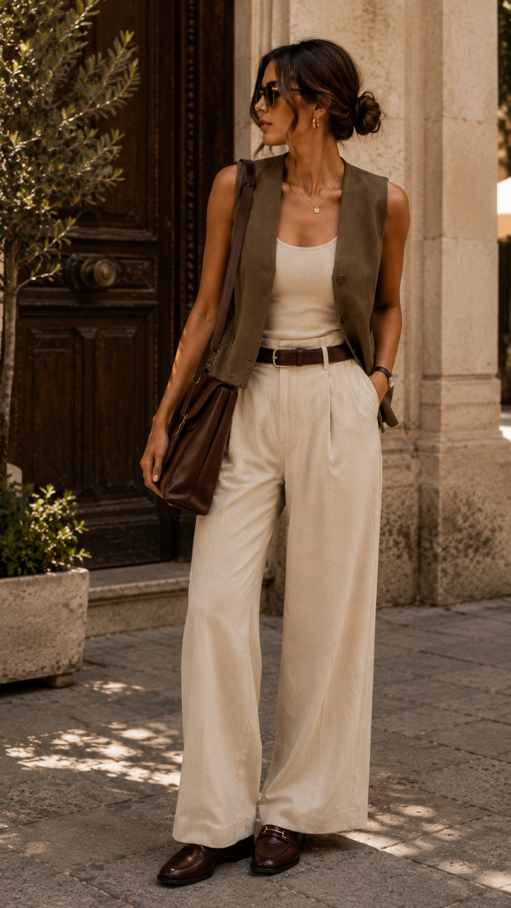 π₯ Best 1 Tailored Virgo Season Outfits With Relaxed Trousers and a Structured Vest