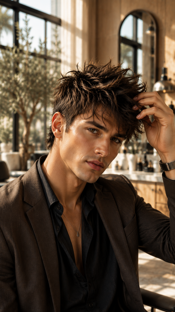 🥈 Best 2 Messy Layered Spiky Hairstyles