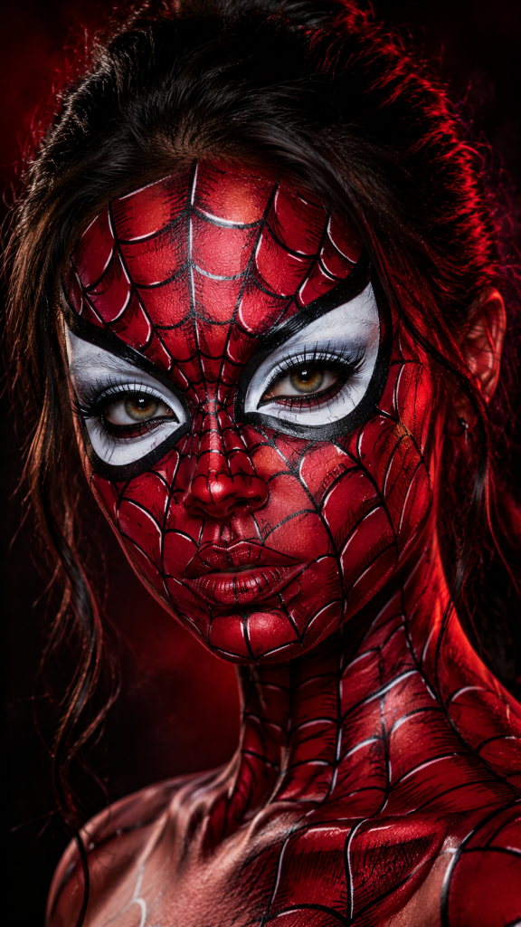 🥉 Best 3 Full Face Spider-Man Makeup with Comic Book Dimension