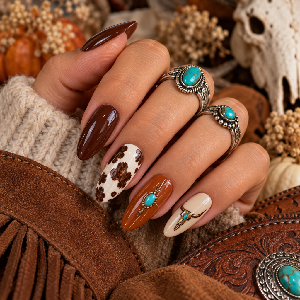 Best 3 Western Fall Nails That Will Completely Transform Your Autumn Look