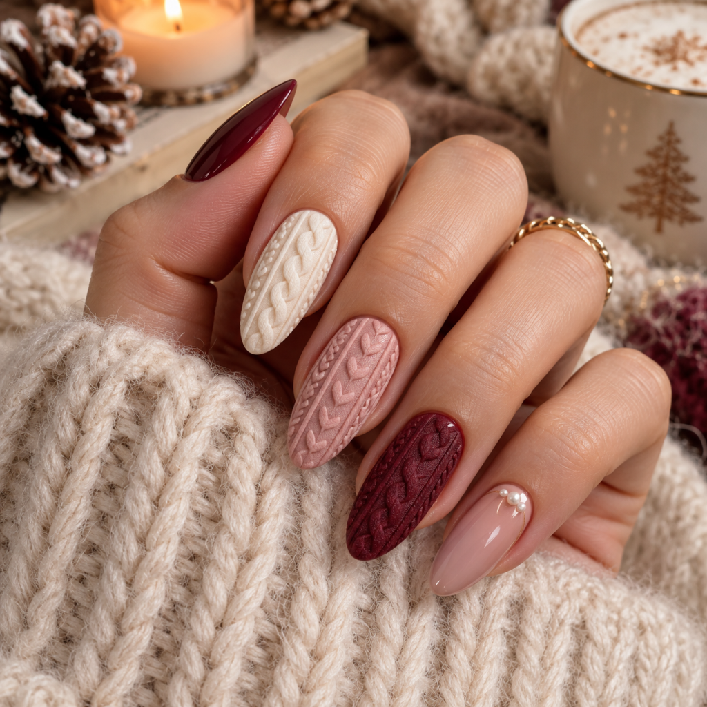 Top 3 Sweater Pattern Nail Art Ideas That Make Every Manicure Look Expensive