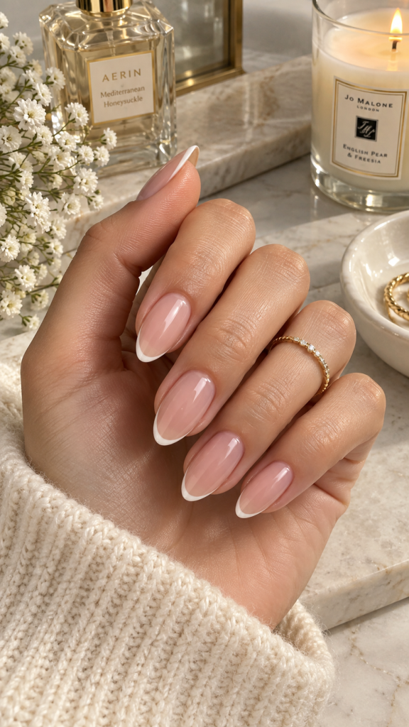 🥇 Top 1 Classy Acrylic Nails With Micro French Nude Tips