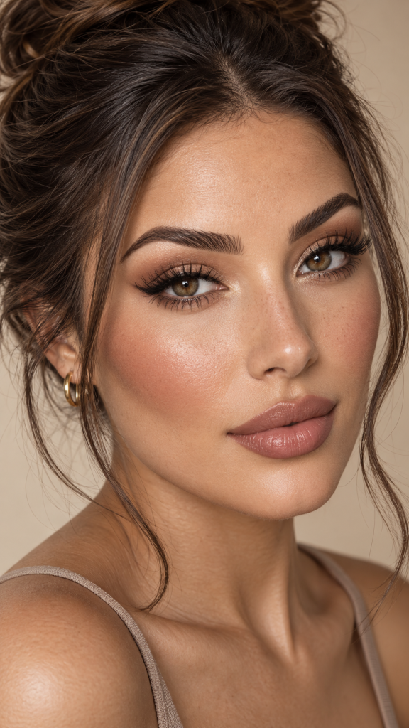 🥉 Top 3 Defined Arched Brows With Cat Eye Lashes