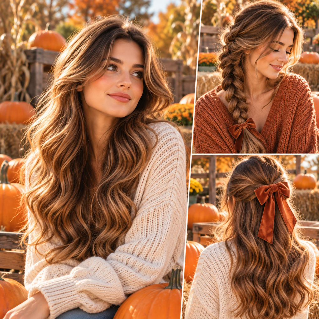 3 Cute Pumpkin Patch Hairstyles for the Perfect Fall Photos