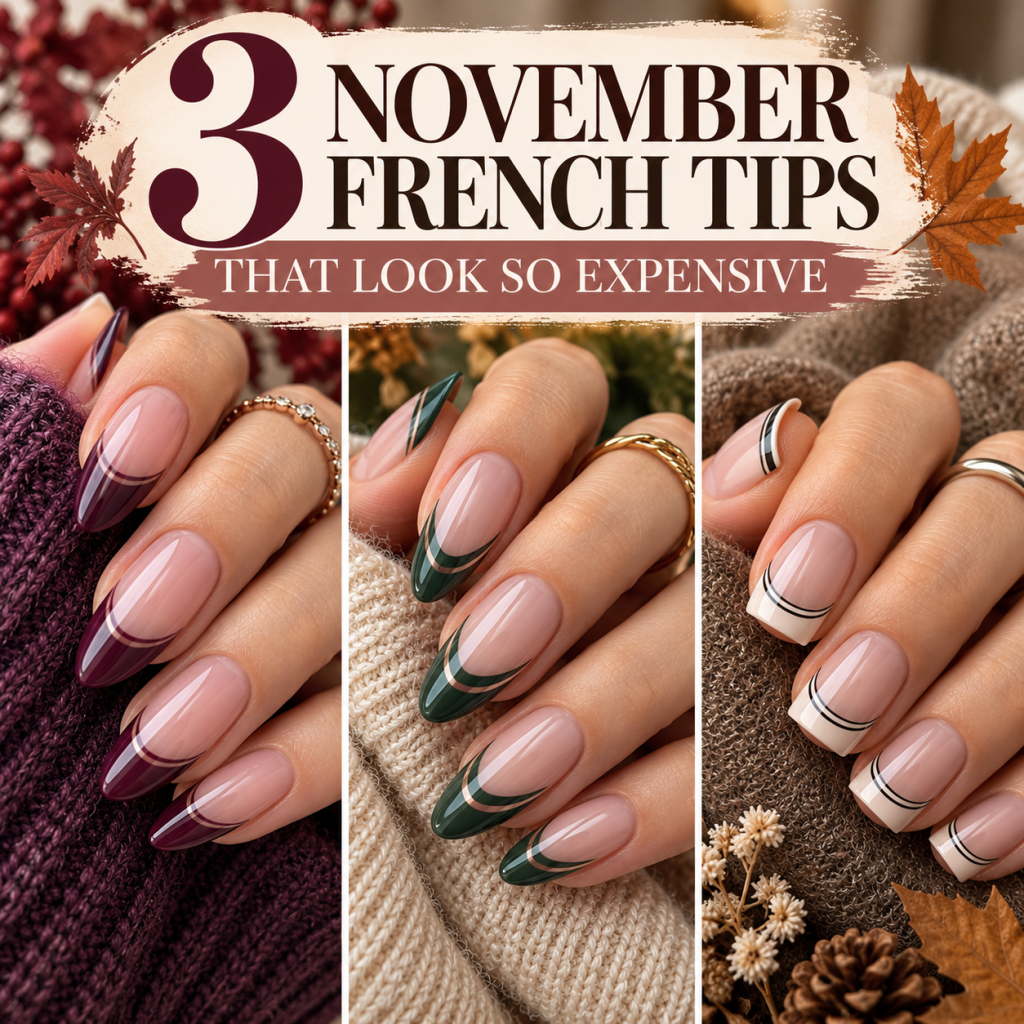 Best 3 November French Tip Nails That Make Every Fall Manicure Look Effortlessly Expensive