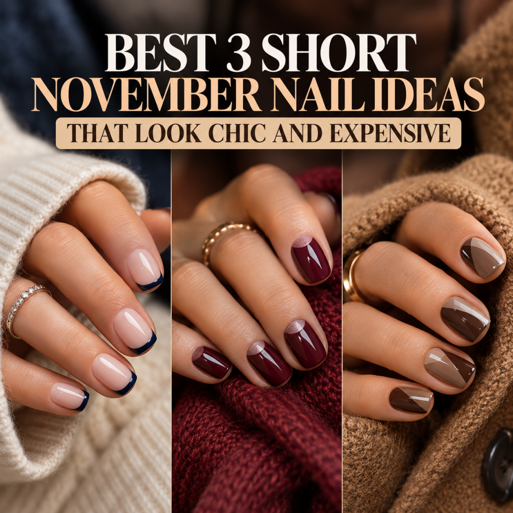 Best 3 Short November Nail Ideas That Look So Chic and Expensive Everyone Will Ask Where You Got Them Done